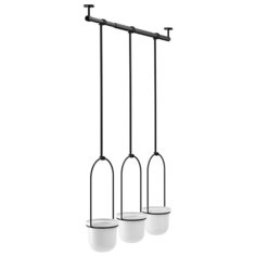 Дисплей с горшками для растений Triflora материал пластик + сталь, цвет стальной, Umbra, 1011748-660