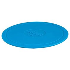 Подставка под горячее силиконовая 18,2 см диаметр 18,2 см, цвет голубой, Lodge, AS7DT36
