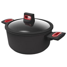 Кастрюля антипригарная Energy 4л, диаметр 24 см, литой алюминий, цвет черный, Beka, 13521244