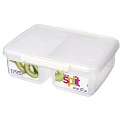 Контейнер пищевой двойной KLIP IT 17,5х23,7х8 см, материал пластик, мультиколор, Sistema, SI61720