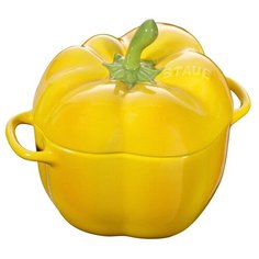 Кокот керамический "Перец" 12 см, объем 0,5 л, цвет желтый, Staub, 40500-324