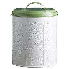 Контейнер для пищевых отходов In The Forest, сталь, цвет белый + зеленый, Mason Cash, 2002.213