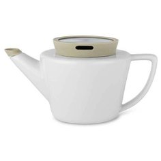 Чайник заварочный с ситечком Infusion 500 мл фарфор, цвет белый + хаки, VIVA Scandinavia, V34821