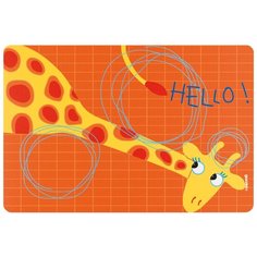 Коврик сервировочный детский Hello "жираф" 43,5х29,7 см, материал полипропилен, Guzzini, 22606652G