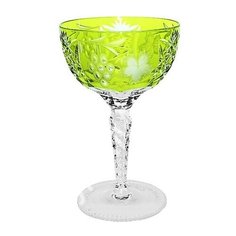 Фужер хрустальный для шампанского Grape 210 мл, цвет светло-зеленый, Ajka Crystal, 1/reseda/64576/51380/48359