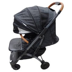 Прогулочная коляска Yoya Plus 4 2020 (дожд., москит., подстак., бампер, сумка-чехол, корзина д/покупок, ремешок на руку, накидка на ножки, бамбук. коврик), черный/черная рама, цвет шасси: черный