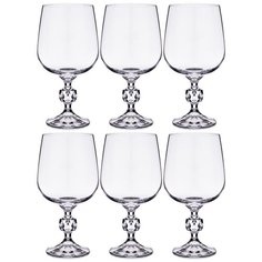 Набор бокалов Crystalite для вина 340 мл из 6 штук Claudie/Sterna, высота 16,5 см (669-280)