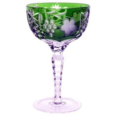 Фужер хрустальный для шампанского Grape 210 мл, цвет темно-зеленый, Ajka Crystal, 1/emerald/64576/51380/48359