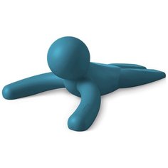 Стоппер дверной Buddy, 11x6x15 см, материал термопластичная резина, цвет синий, Umbra, 1013258-1163