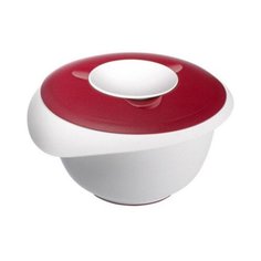 Миска для смешивания с 2-мя крышками Baking объем 2,5 л, цвет красный, материал пластик, Westmark, 3153227R