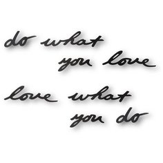 Надпись настенная Do what you love цвет черный, материал металл, Umbra, 470170-040