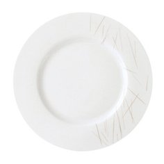 Тарелка обеденная круглая Boreal Swing 28 см материал фарфор, цвет белый, Guy Degrenne, 186799