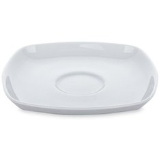 Блюдце квадратное к чашке 90 мл Sketch Basic 12 см, фарфор, цвет белый, Seltmann Weiden, 001.041037