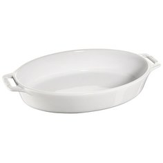 Форма овальная керамическая, диаметр 29 см, цвет белый, Staub, 40511-159