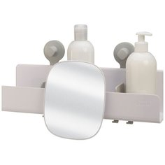Органайзер для душа с зеркалом EasyStore 40х13 см, полипропилен, цвет белый, Joseph Joseph, 70548