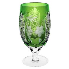 Фужер хрустальный для вина Grape 450 мл, цвет темно-зеленый, Ajka Crystal, 1/emerald/64573/51380/48359