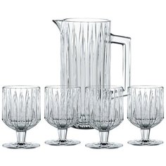 Набор для напитков Jules из 4-х бокалов и кувшина хрусталь, Nachtmann, 102708