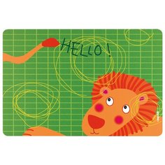 Коврик сервировочный детский Hello лев 43,5х29,7 см, материал полипропилен, Guzzini, 22606652L