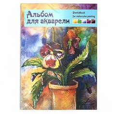 Альбом для акварели VISTA-ARTISTA SWC 180 г/м2 19.5 х 27 см склейка с трех сторон 20 л.