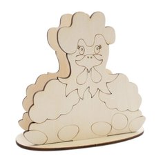 L-483 Деревянная заготовка подставка для салфеток Курица, 12*7 см, Астра Astra & Craft