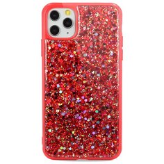 Чехол для Apple iPhone 11 Pro Max Twink shine силикон Plus гель / Блестящий чехол на Айфон 11 Про Макс (Красный) Pastila