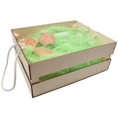 Деревянный ящик для оформления подарка с наполнением №2, 20*25 см Astra & Craft