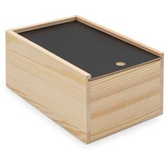 LYE015991 Шкатулка деревянная с выдвигающейся крышкой (сосна/дсп/фанера из тополя), 20*13*9см Astra & Craft