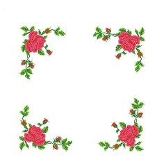 ККСН 004 Набор салфетка для вышивки крестом Розы 45*45см Каролинка