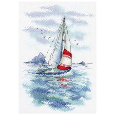 А-009 Набор для вышивания МП Студия Морская регата25*18см М.П.Студия