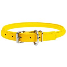 Ошейник COLLAR Glamour круглый 10мм 3505, обхват шеи 33-41 см желтый