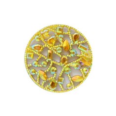 CON2521 Украшение 35мм (желтый перламутр) 2 шт АЙРИС пресс