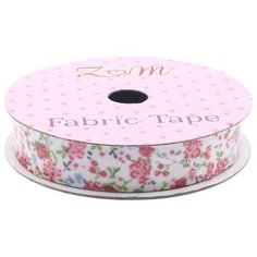 Скотч тканевый декоративный с принтом Цветы, 1,5см*1,8м (красный), 1.8м АЙРИС пресс