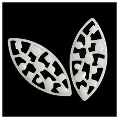 CON2516 Украшение 18*40 (белый) 5 шт АЙРИС пресс