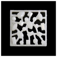 CON2519 Украшение 27*27мм (белый) 2 шт АЙРИС пресс