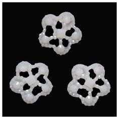 CON2517 Украшение 10*10 (белый) 20 шт АЙРИС пресс