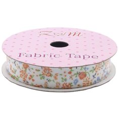 Скотч тканевый декоративный с принтом Цветы, 1,5см*1,8м (желтый), 1.8м АЙРИС пресс