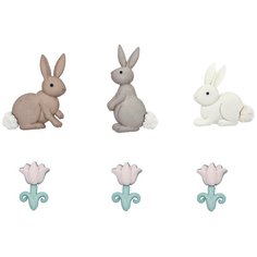 10275, Пуговицы-фигурки. Прыгающие зайчики. Dress it Up