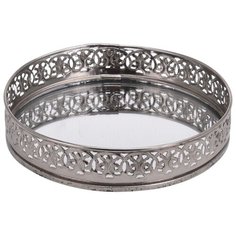 Подсвечник-поднос Kaemingk Рома-Неска Silver 15x15x3cm 16609