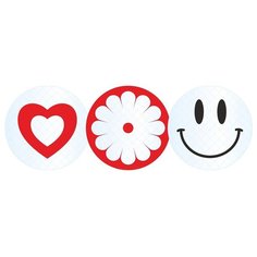 Светоотражатель Фолиант Улыбка 55mm White СВК-8/1 Foliant