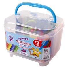 Набор для лепки Юнландия Пластилин 24 цвета 800g 105867