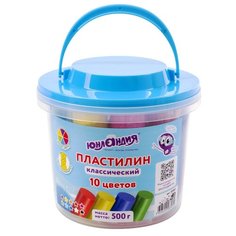 Набор для лепки Юнландия Пластилин 10 цветов 500g 105861