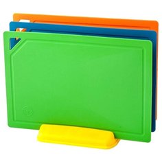 Набор разделочных досок TimA 31x21cm 3шт + подставка НД-3022