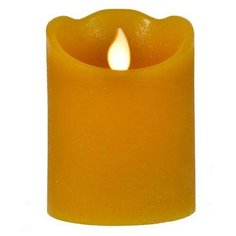 Светодиодная свеча Kaemingk Праздничная 7.5x15cm Mustard 480