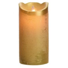 Светодиодная свеча Kaemingk Праздничная 7.5x15cm Gold 480603