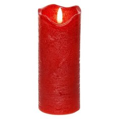 Светодиодная свеча Kaemingk Живая душа 7x17cm Red 165397
