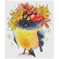 М-236 Набор для вышивания МП Студия Осенняя пташка 17*14см М.П.Студия
