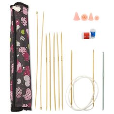 Набор для вязания, 7 предметов, бамбук, Hobby&Pro