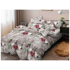 Постельное белье поплин IM0651 Евро Iv Selena