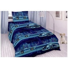 Детское постельное белье бязь неоновый драйв 1,5 спальное детские расцветки Iv Selena