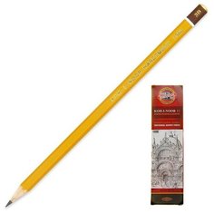 Карандаш чернографитный KOH-I-NOOR 1500/3B б/ласт, Чехия 3 штуки